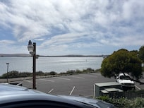 View from the parking lot
for the lobby