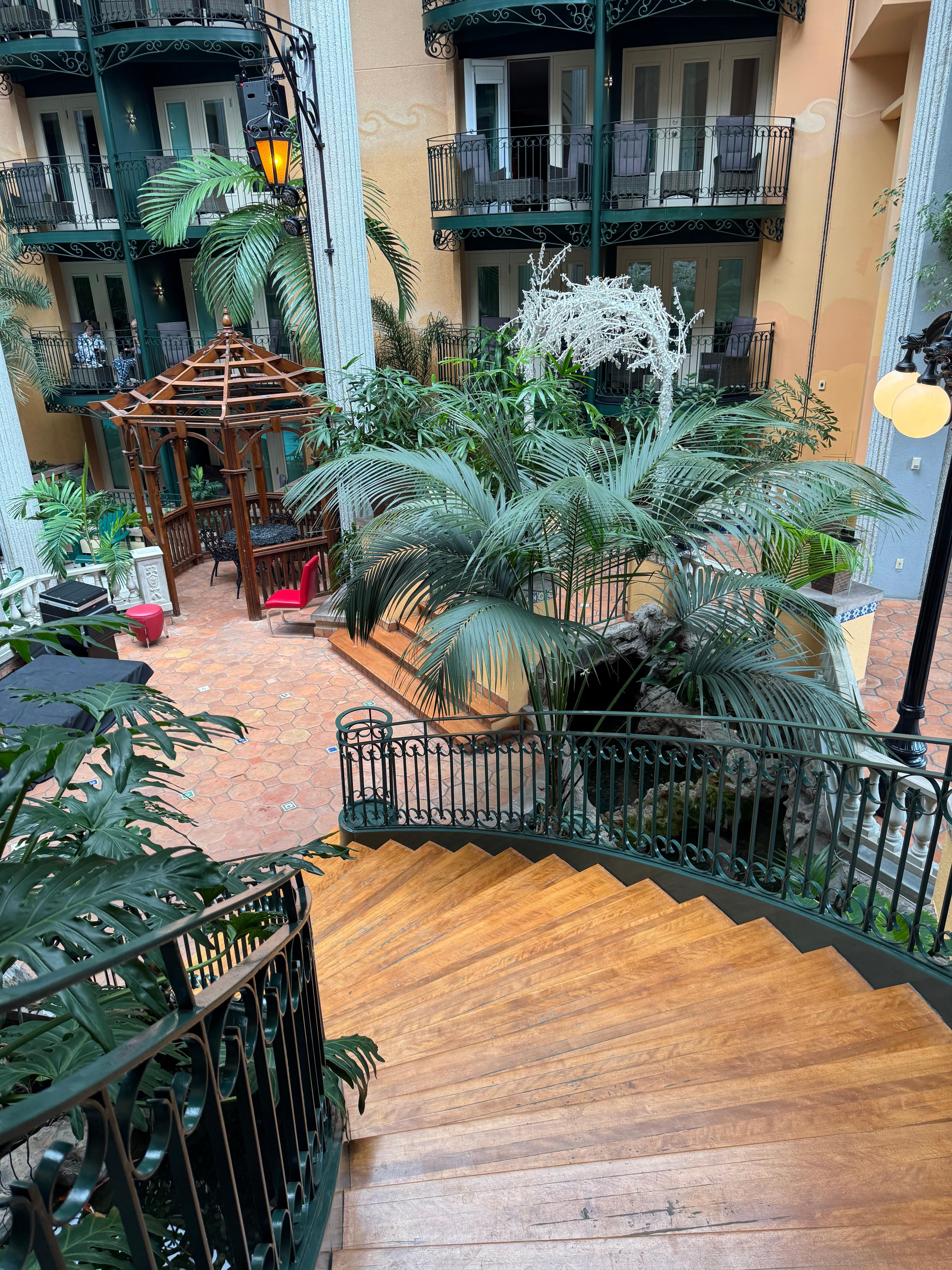 Heading to the gazebo.