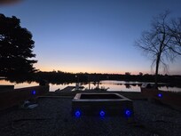 Viewing the Trent river from back of our motel