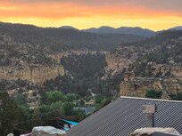 View from my chair outside the cabin.