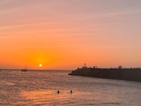 Snorkelling possibility on the beach.