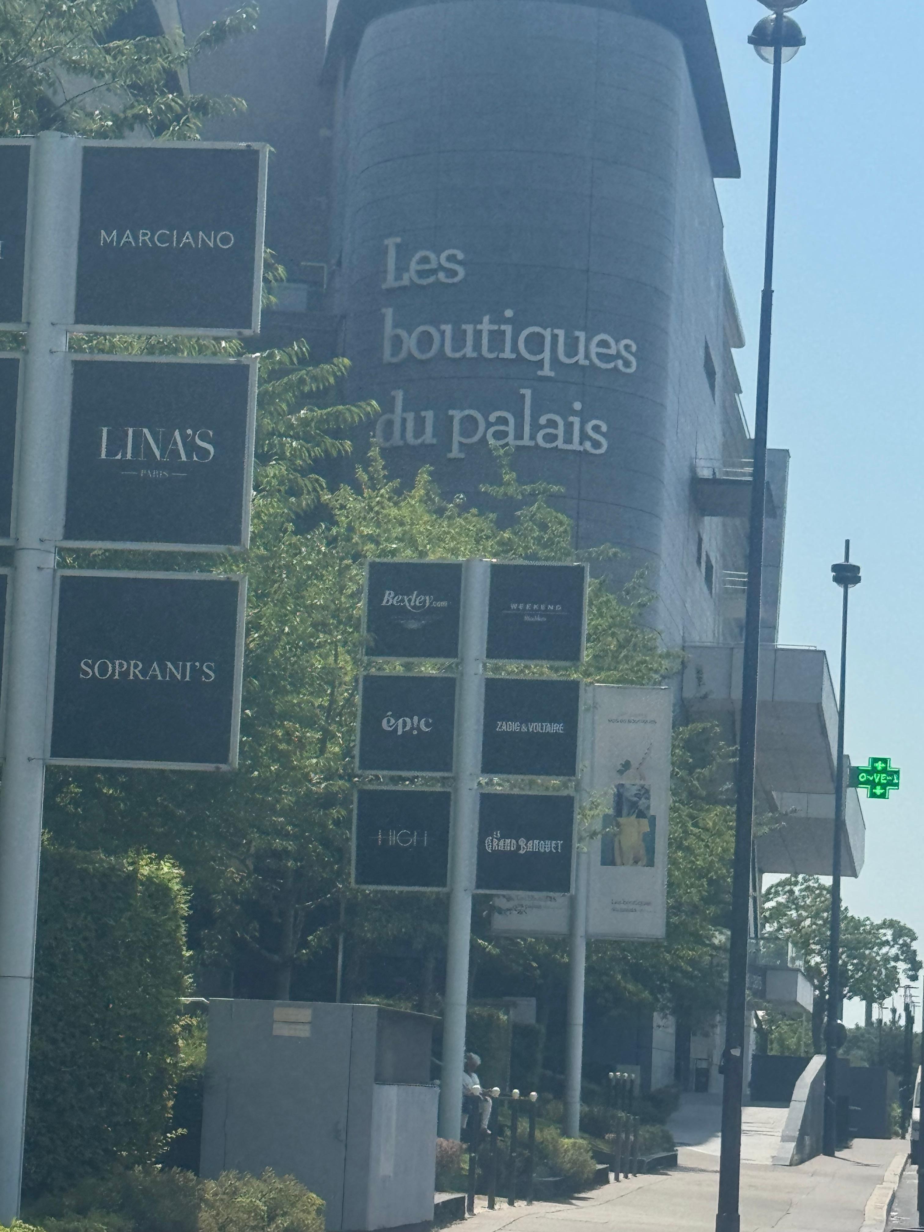 Shopping mall attached to the hotel