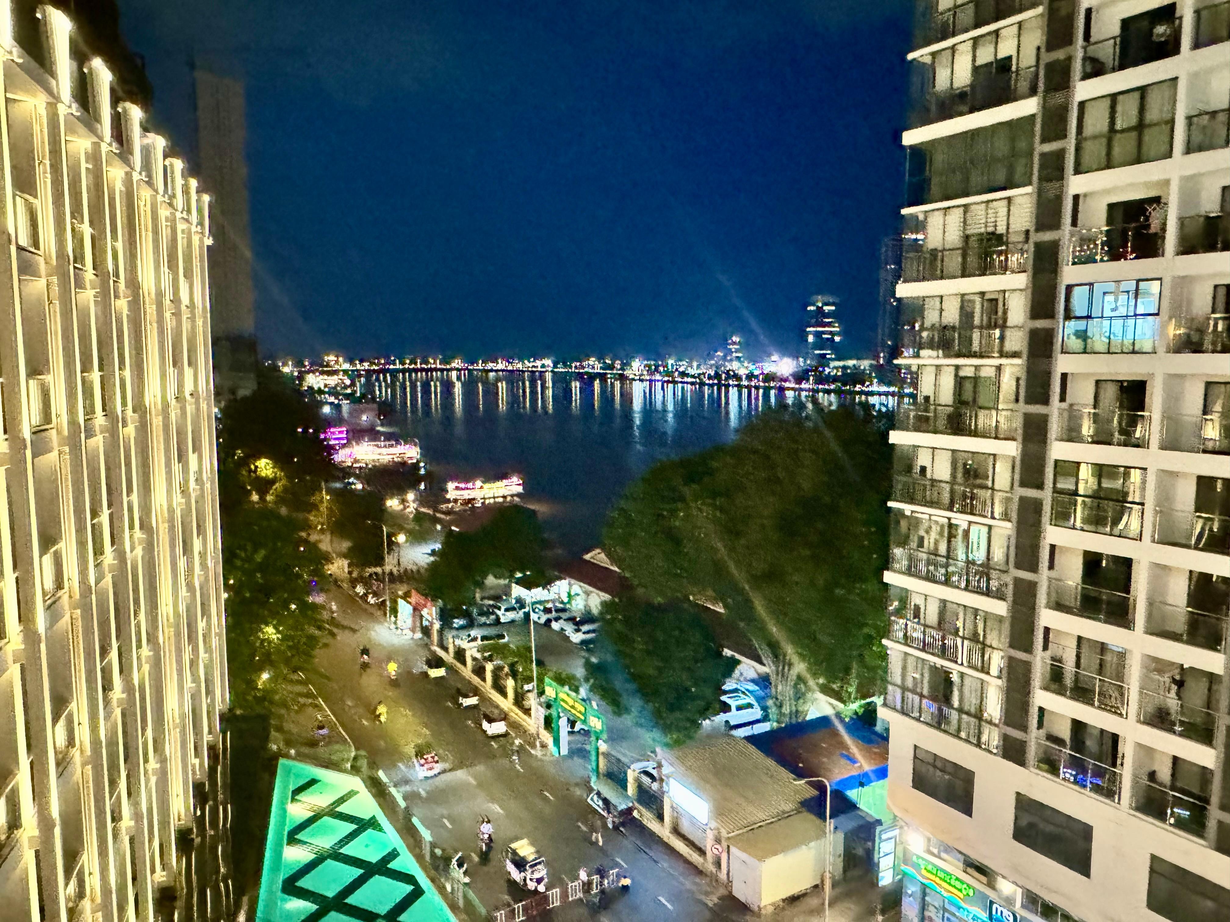 Night view from hotel room