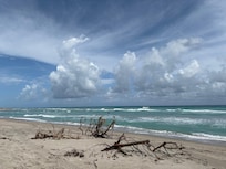 Beach at our Vrbo home