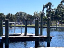 Across the road by the river