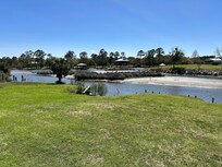A view looking over the inlet behind the property.