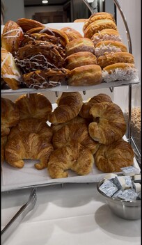 Delicious breakfast baked goods