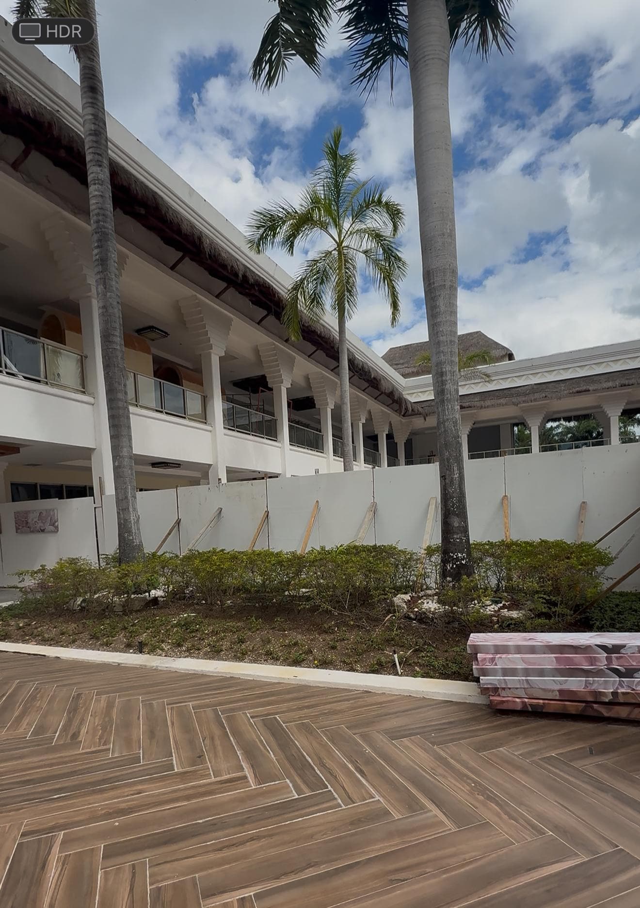 Construction throughout the resort 