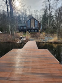 View of the back of the home was breathtaking!