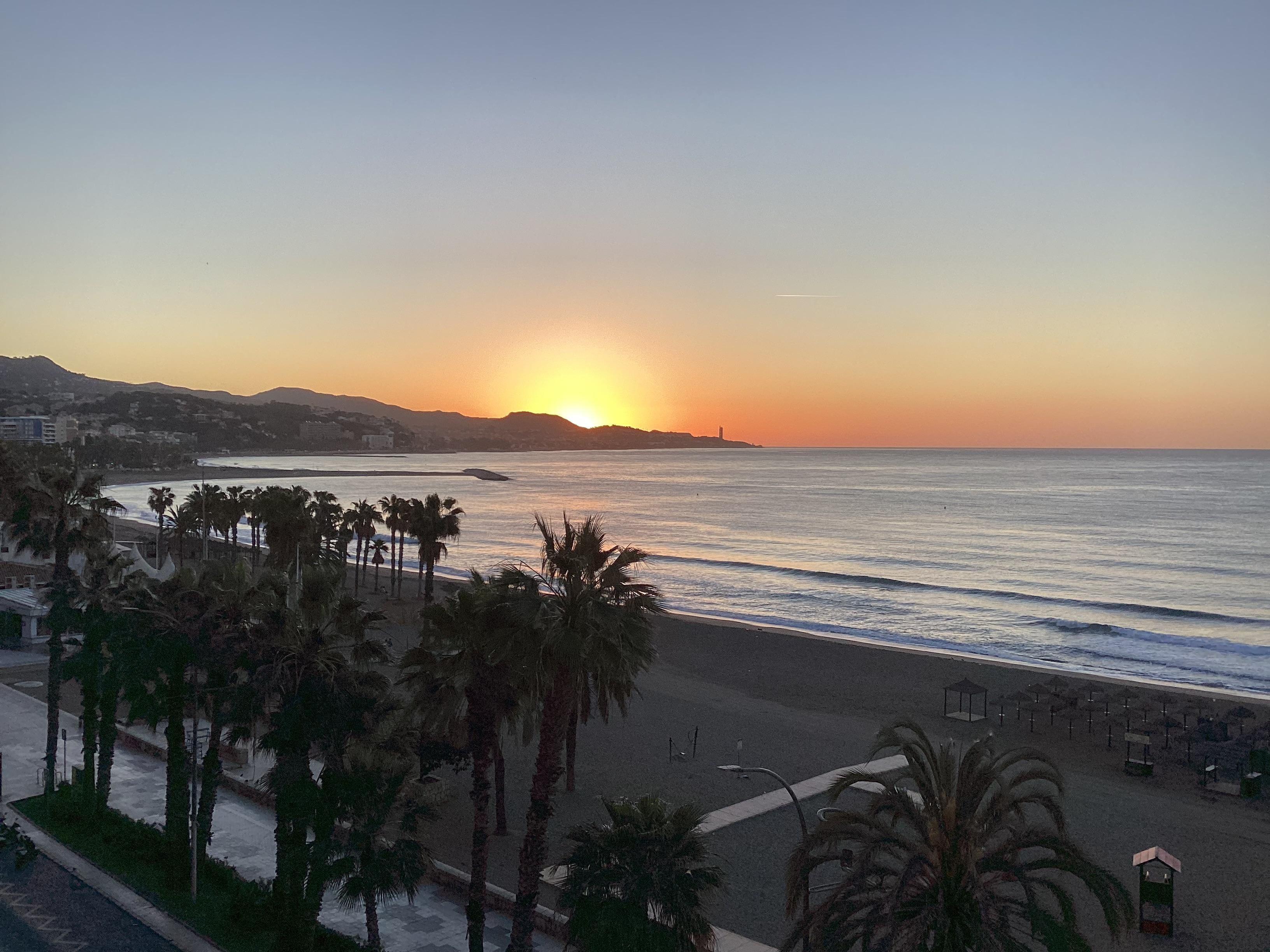 Sunrise from the balcony