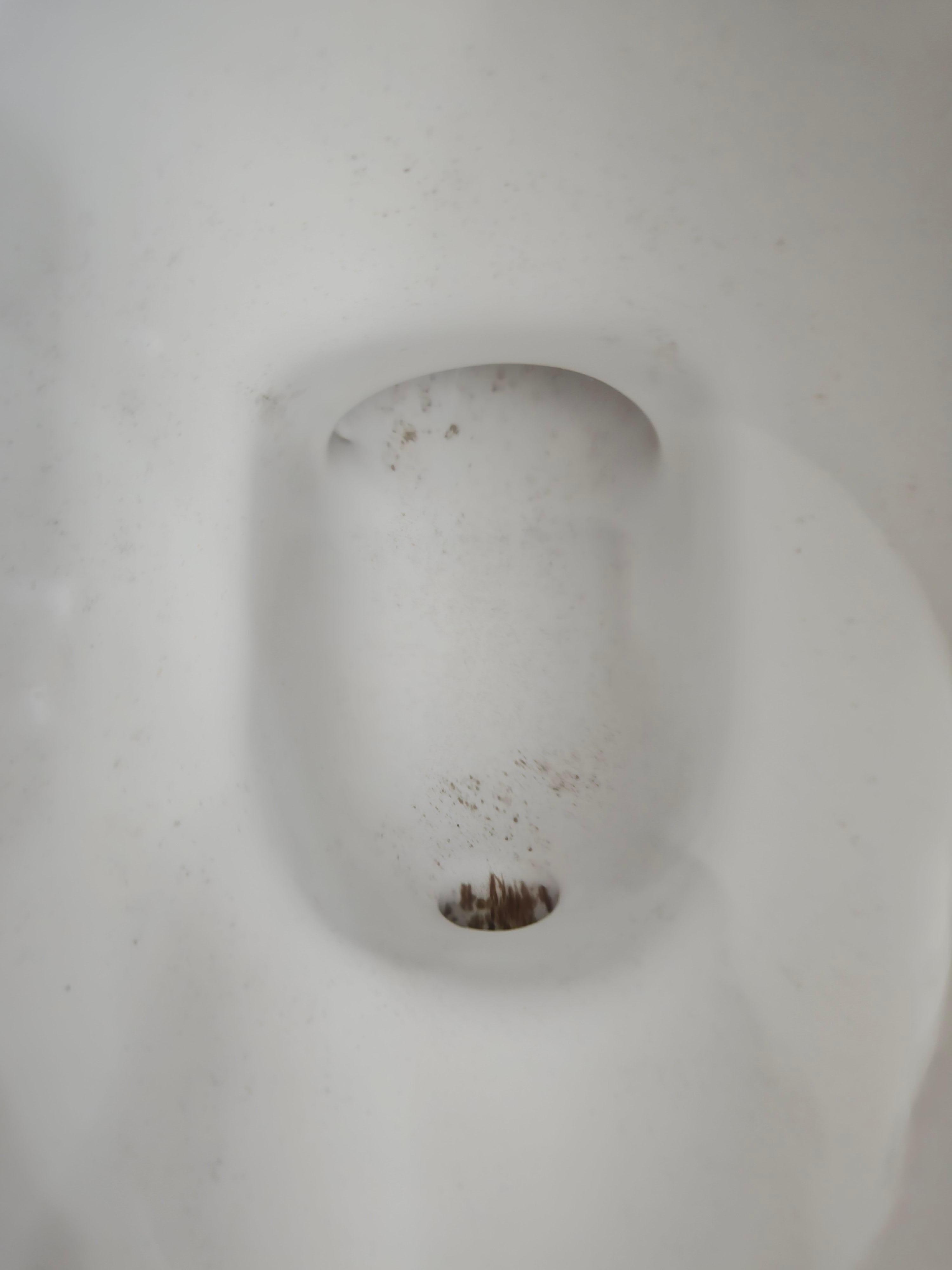 Stained toilet 