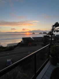 Sunset on the deck