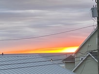 Sunset view from bedroom deck❤️!