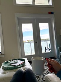 Morning view from the living room.