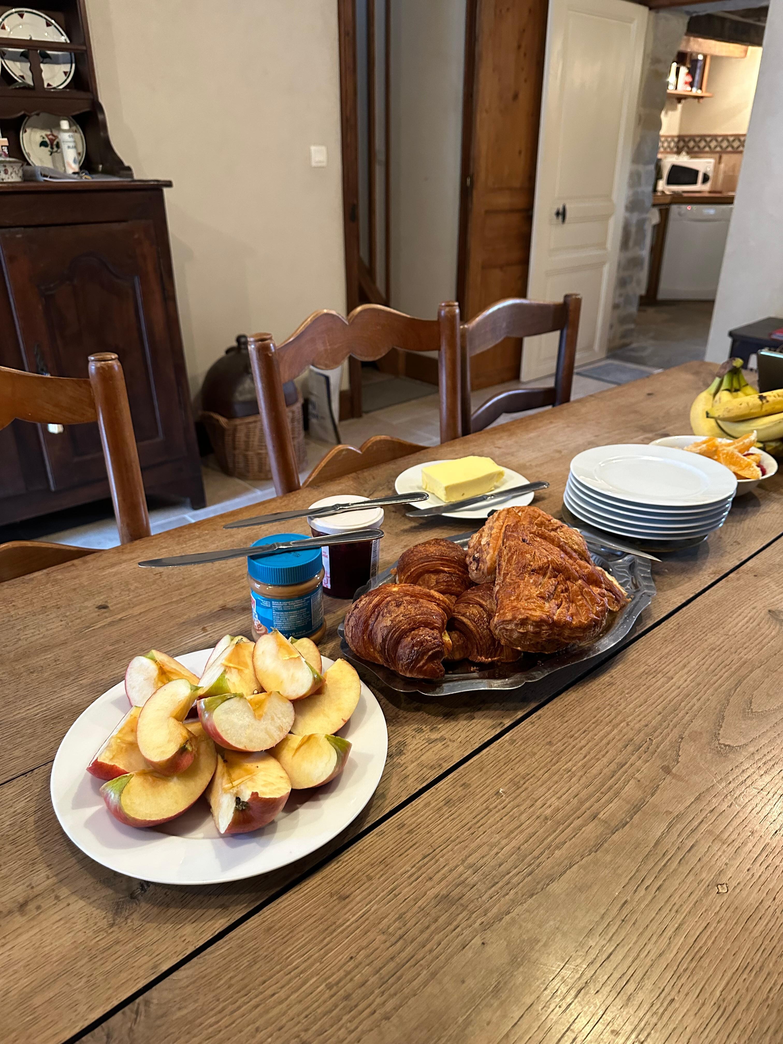 Morning breakfast at the manior