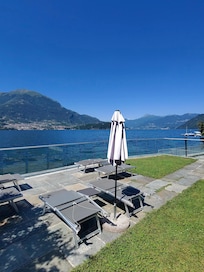 Private beach area