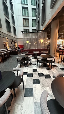 Some rooms look into the lobby