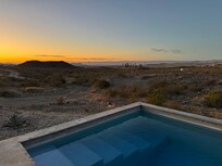 Sunrise by the pool.