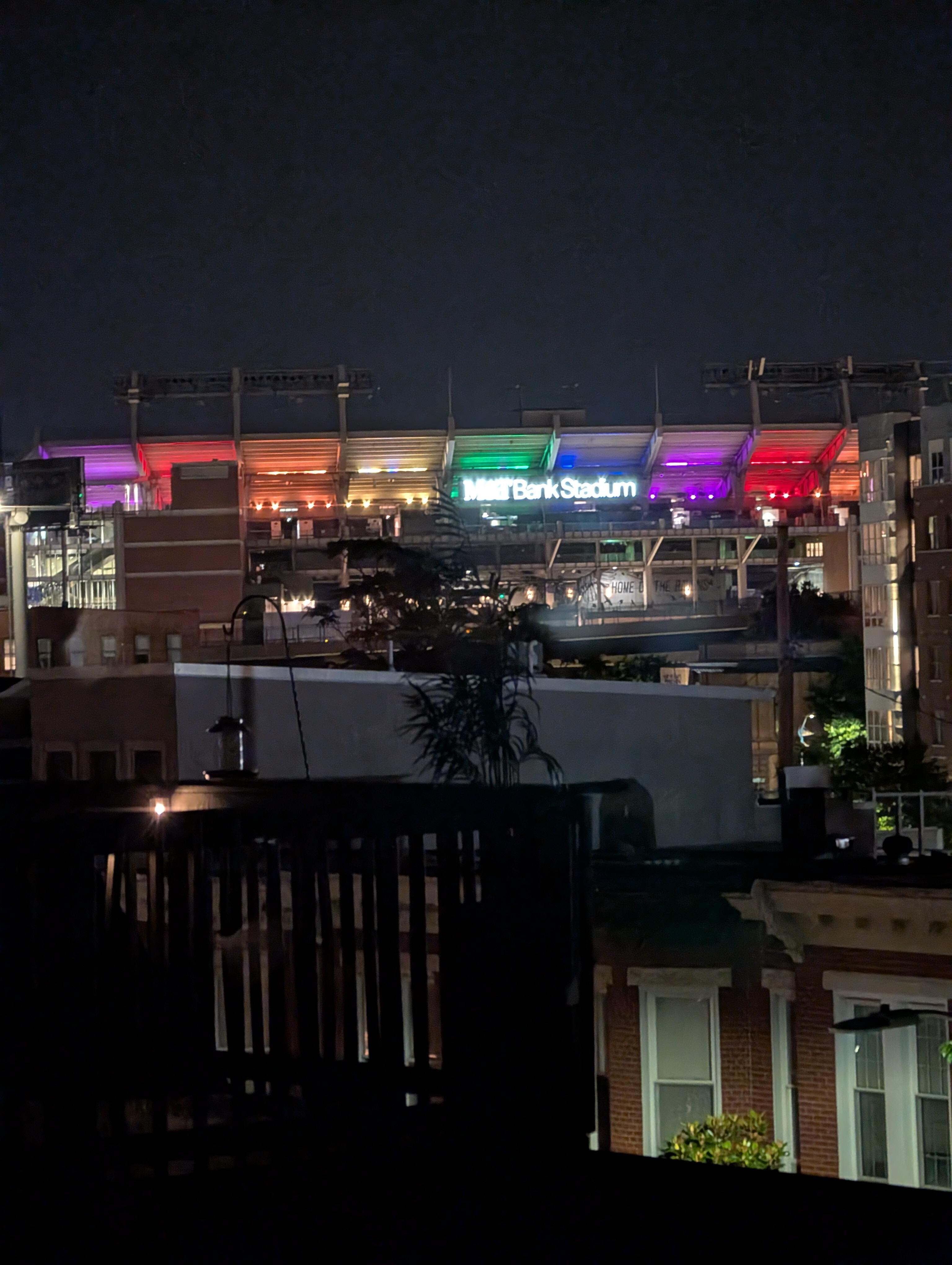 M&T Bank Stadium from rooftop deck 