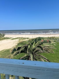 Our view of the beach from the porch.