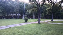 View from the side porch looking towards the creek