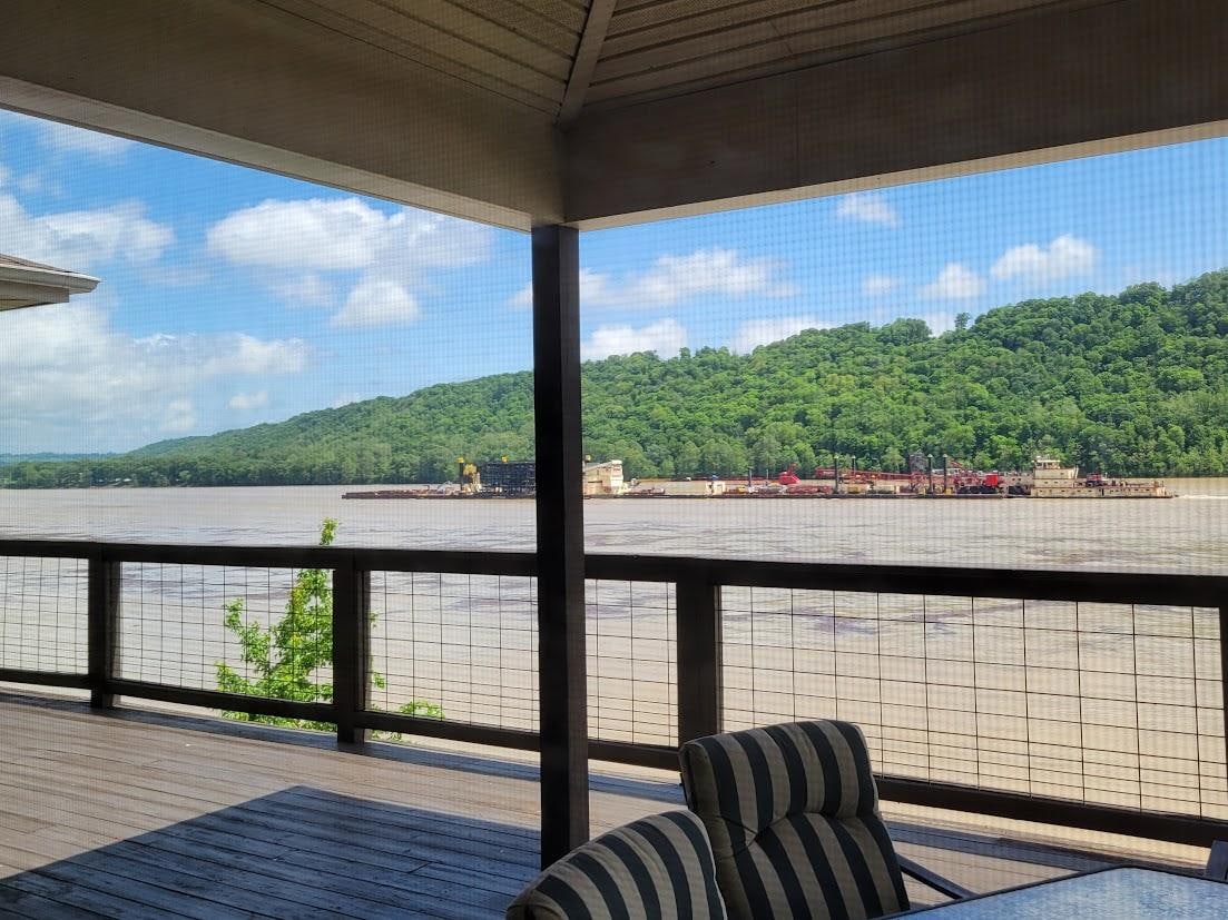 Barge on Ohio River