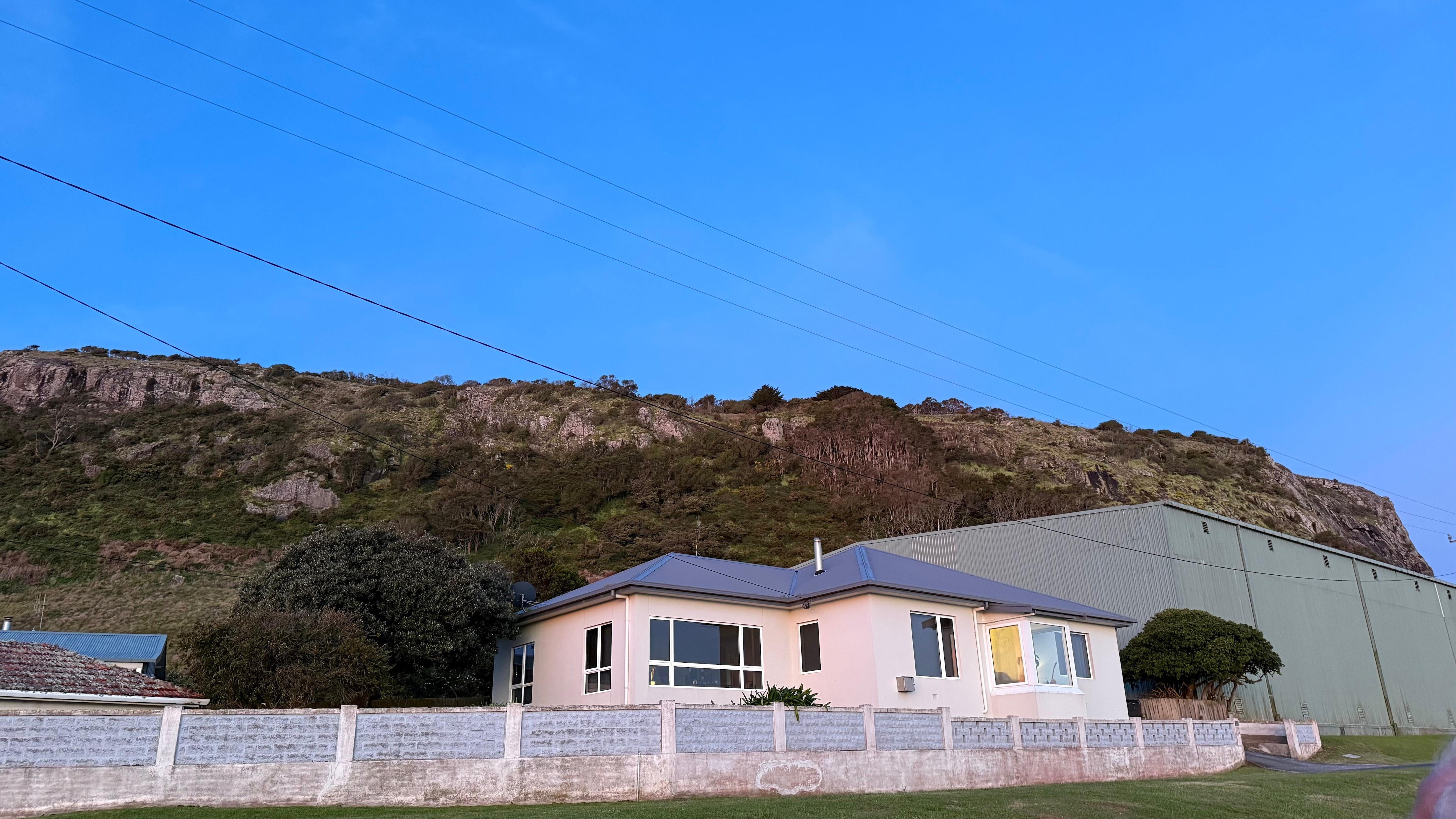 View from second window overlooking the hill. 