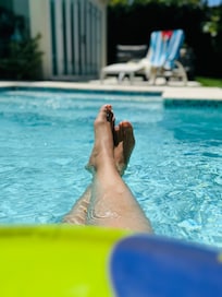 Relaxing at the house