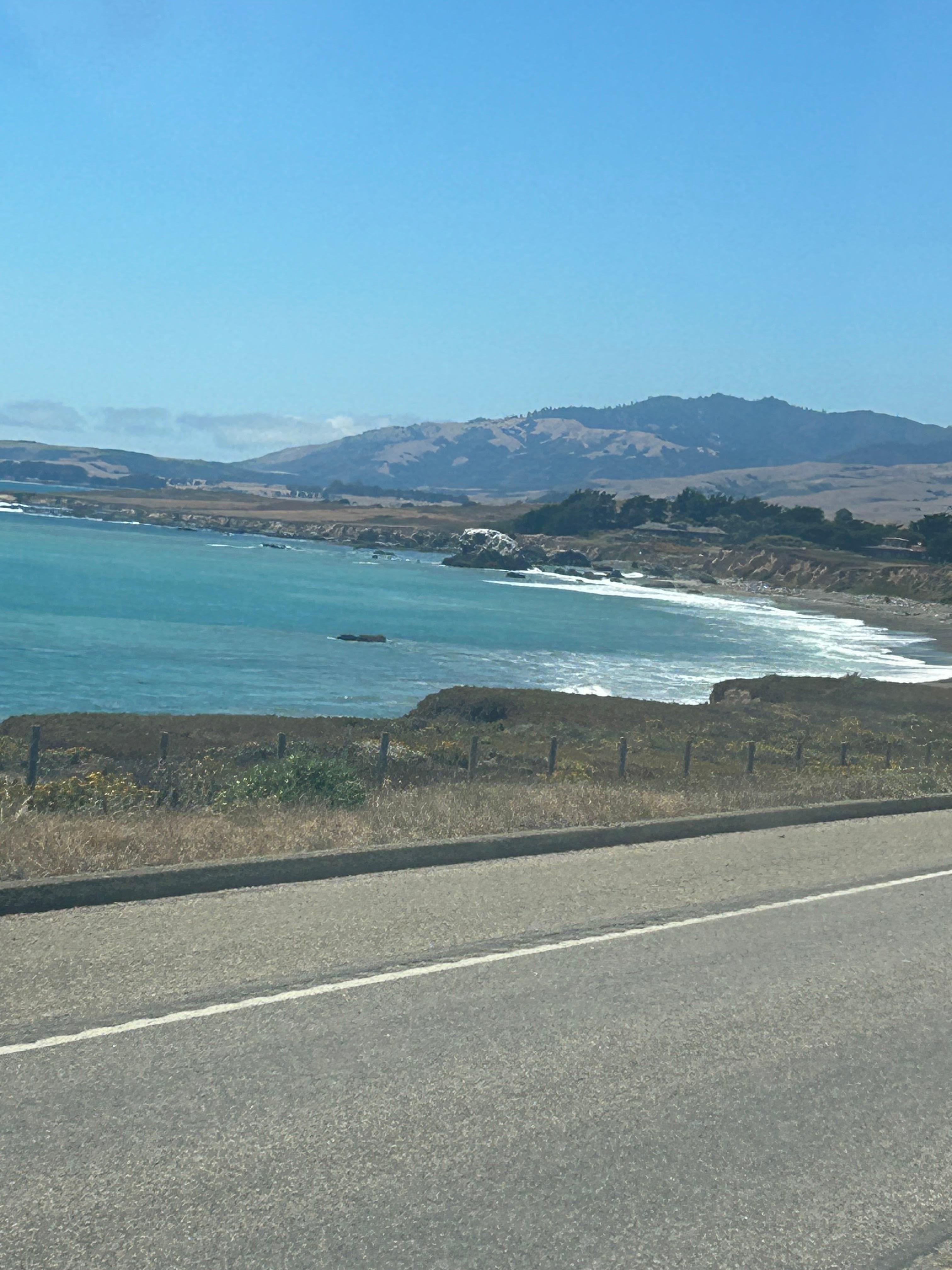 Beautiful drive up the coast