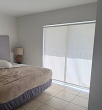 One of two bedrooms… The unmade bed is us, not them!