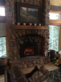 The fireplace was used daily.