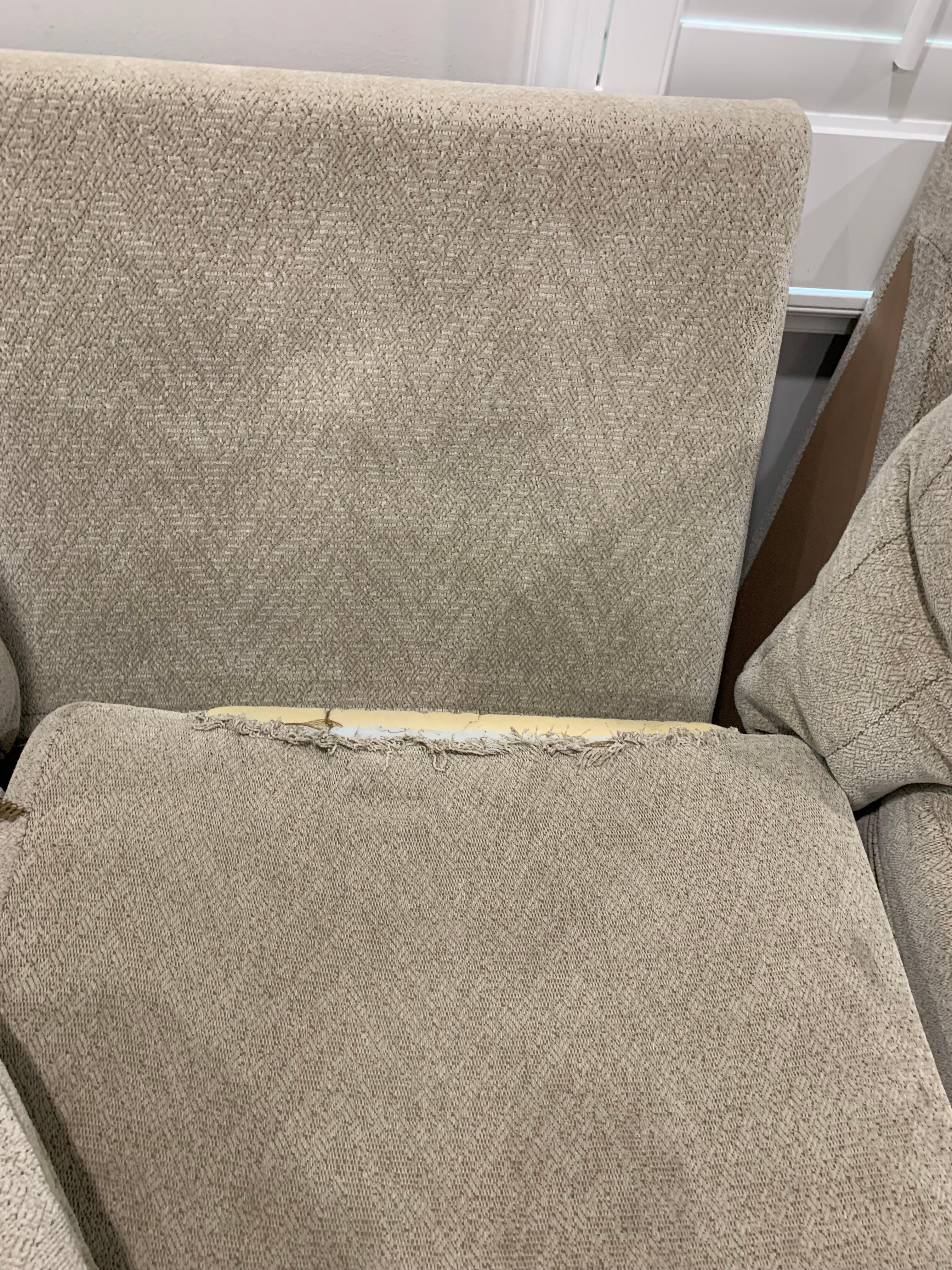 Holes in couch
