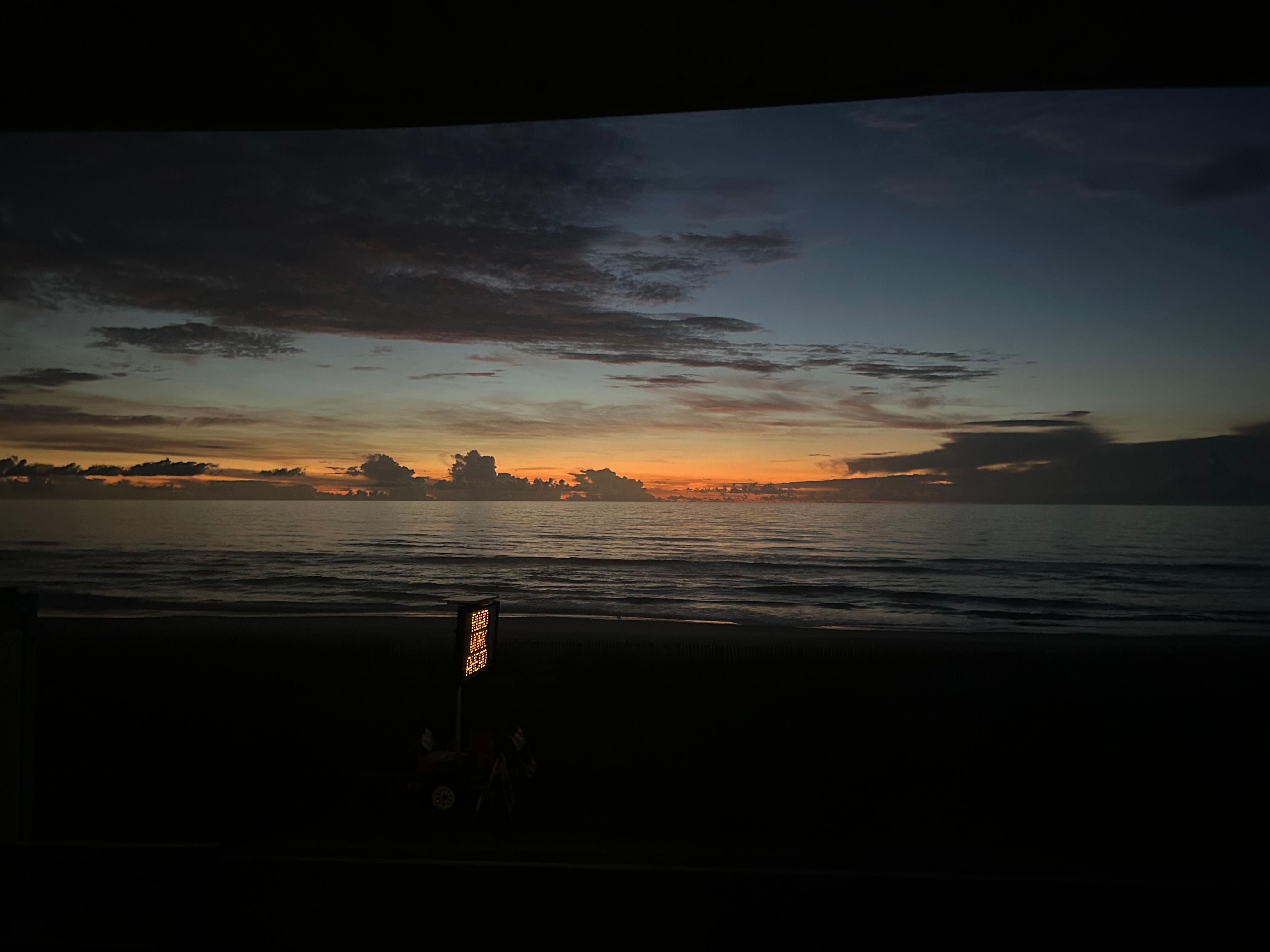 View from our window Sunrise. 