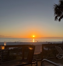 Sunset view from the deck.