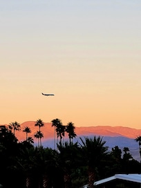 Sunset from Palm Springs Visitor center within short walk from house.