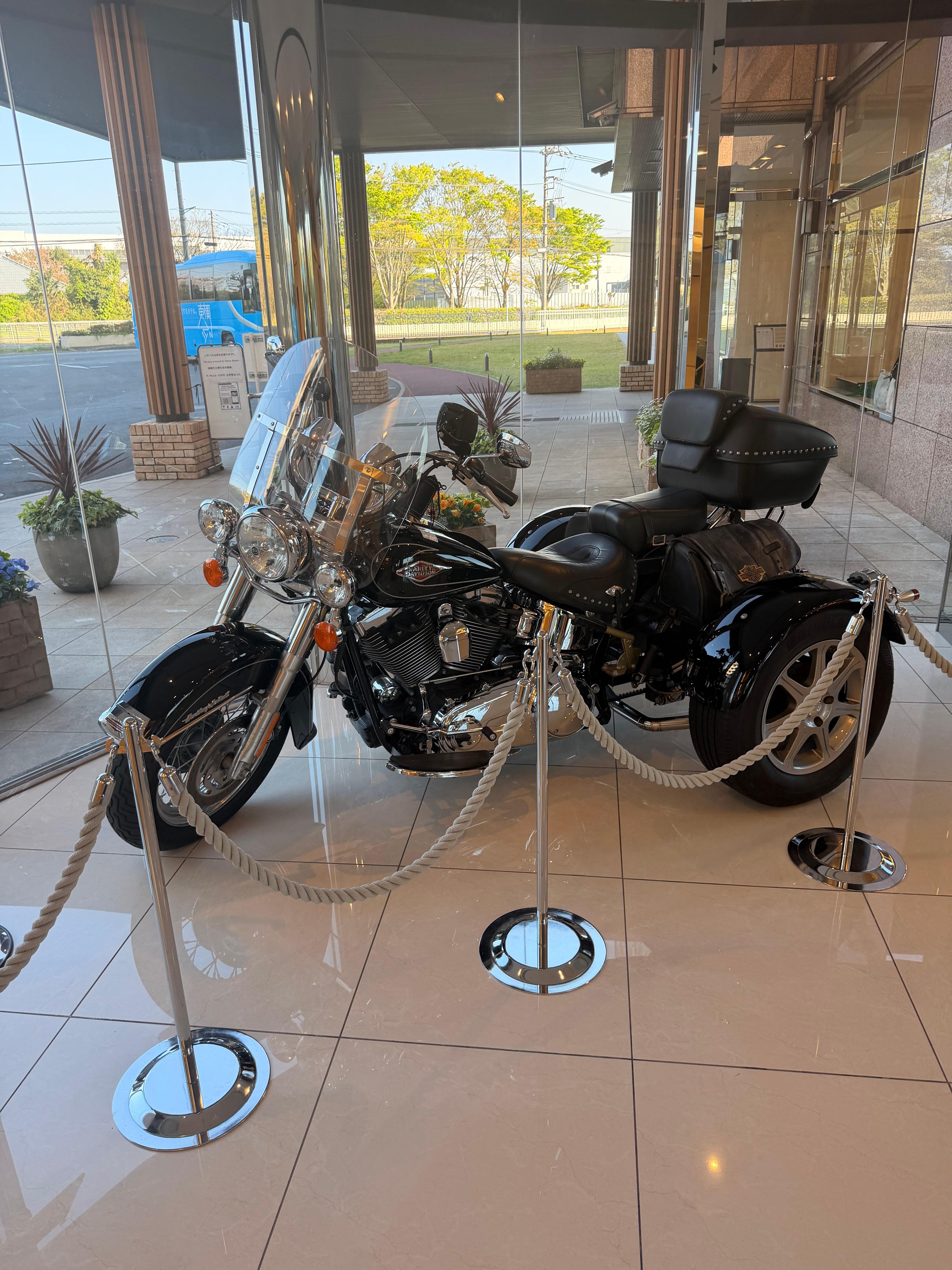 Nice display bike at entrance 