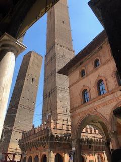 Bologna Towers around the corner form 051 B&B