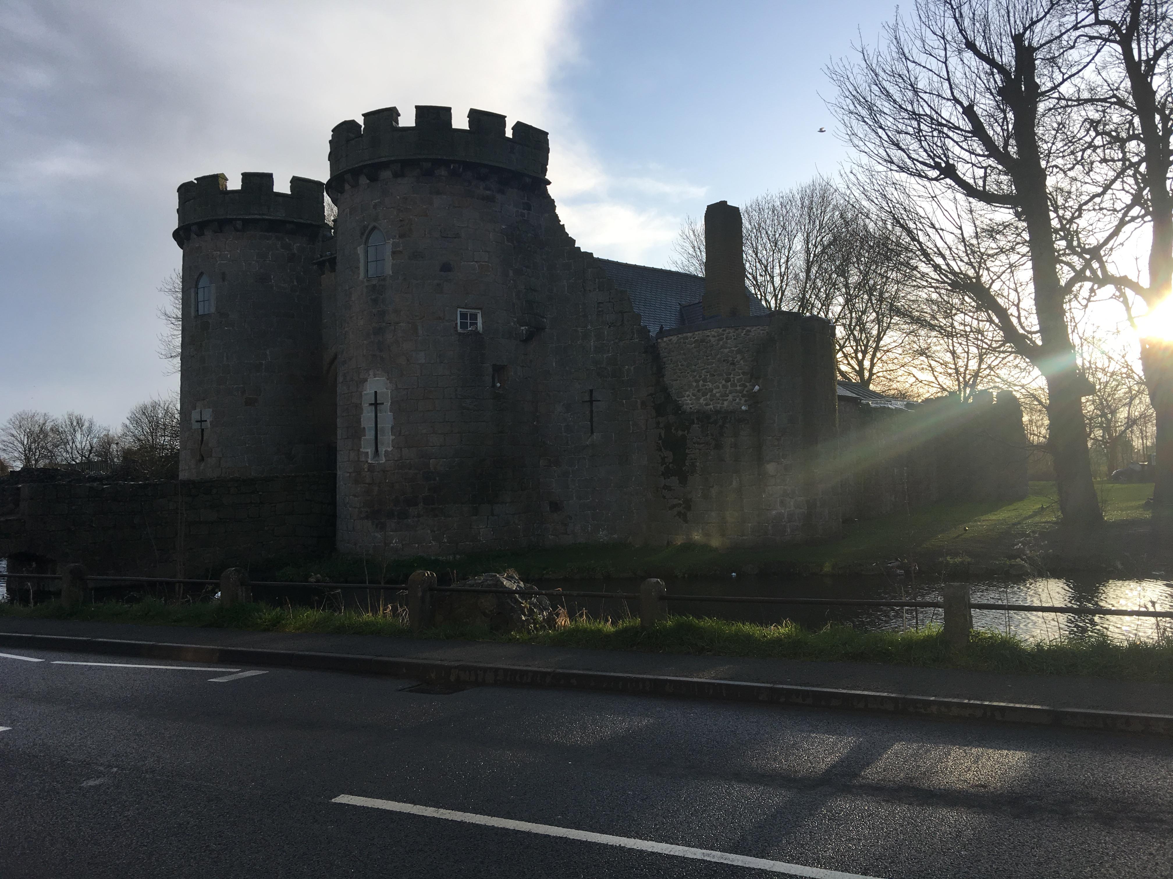 Whittington castle across from B&B. 