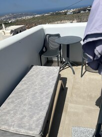 Sun beds on one patio/balcony