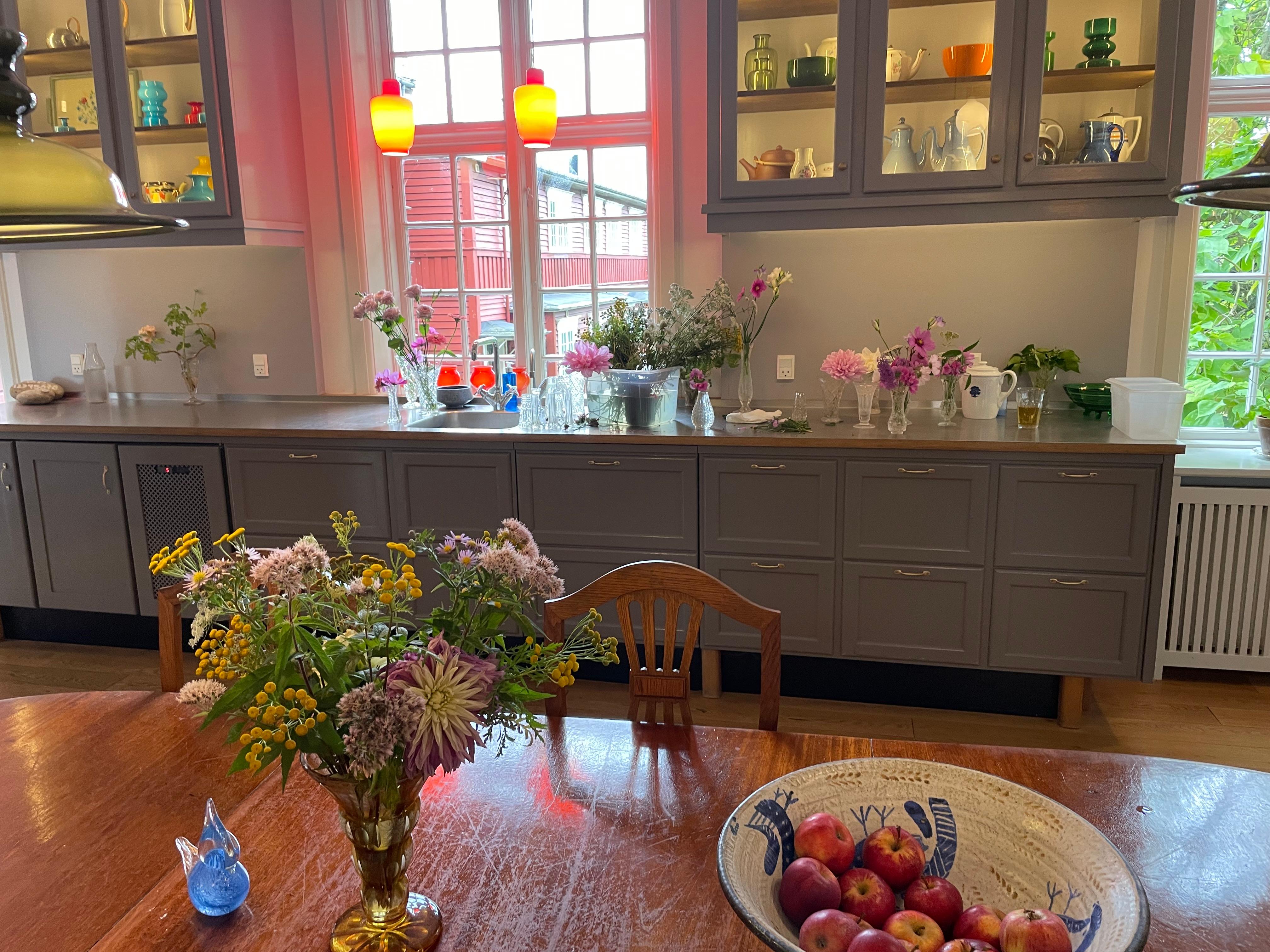 Reception med smukke blomster