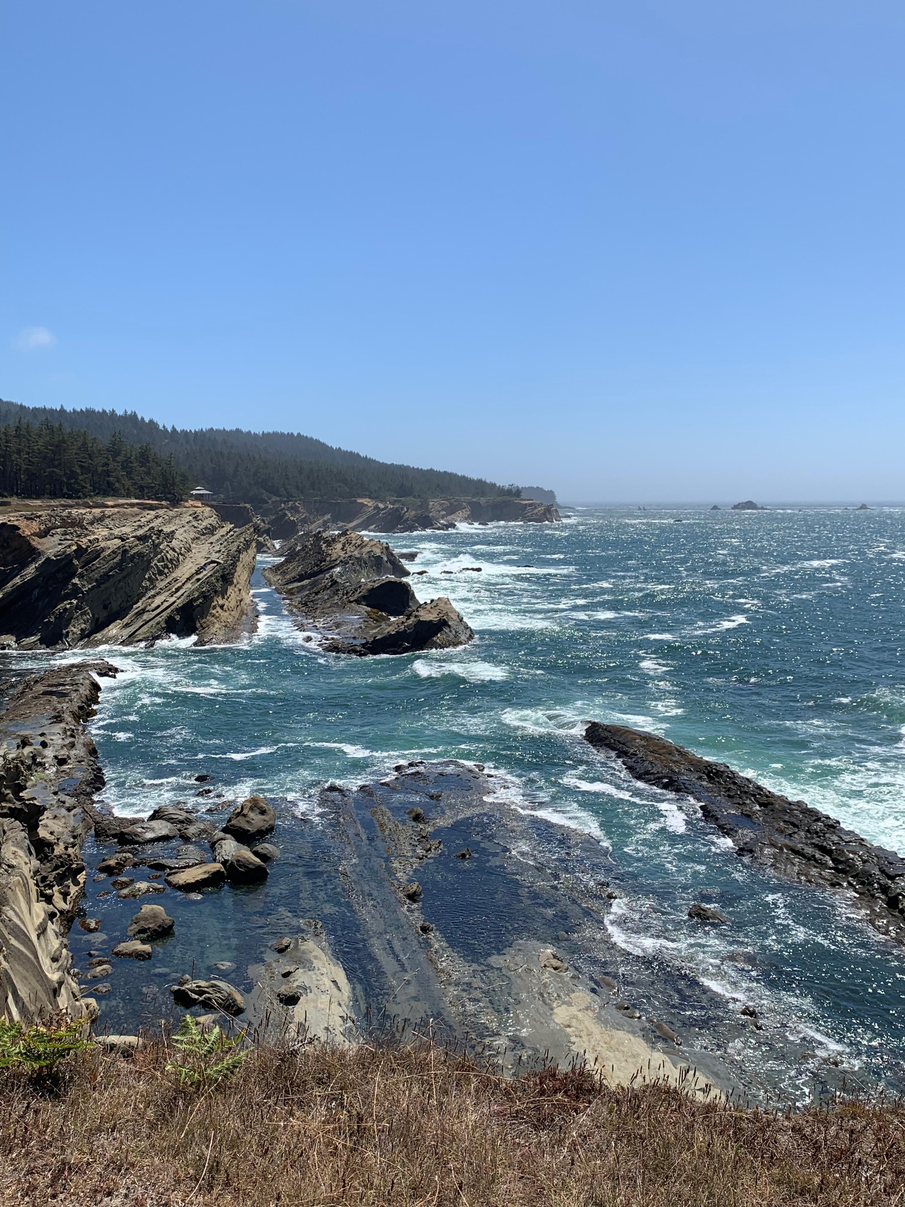 Coastline nearby Coos Bay Area. 