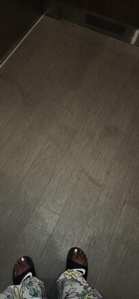 Floors were dirty.