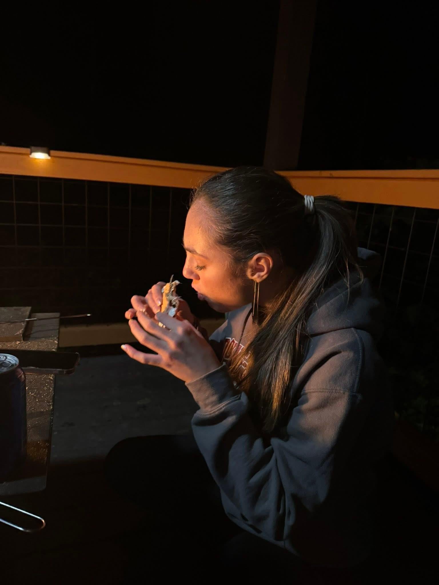 Making smores
