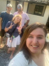 Cottage A that we stayed in. Fit the 4 of us and our dog.