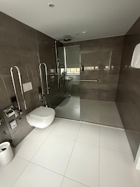 Super roomy shower with plenty of pressure