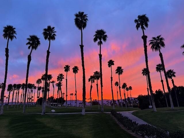 Sunset from the patio