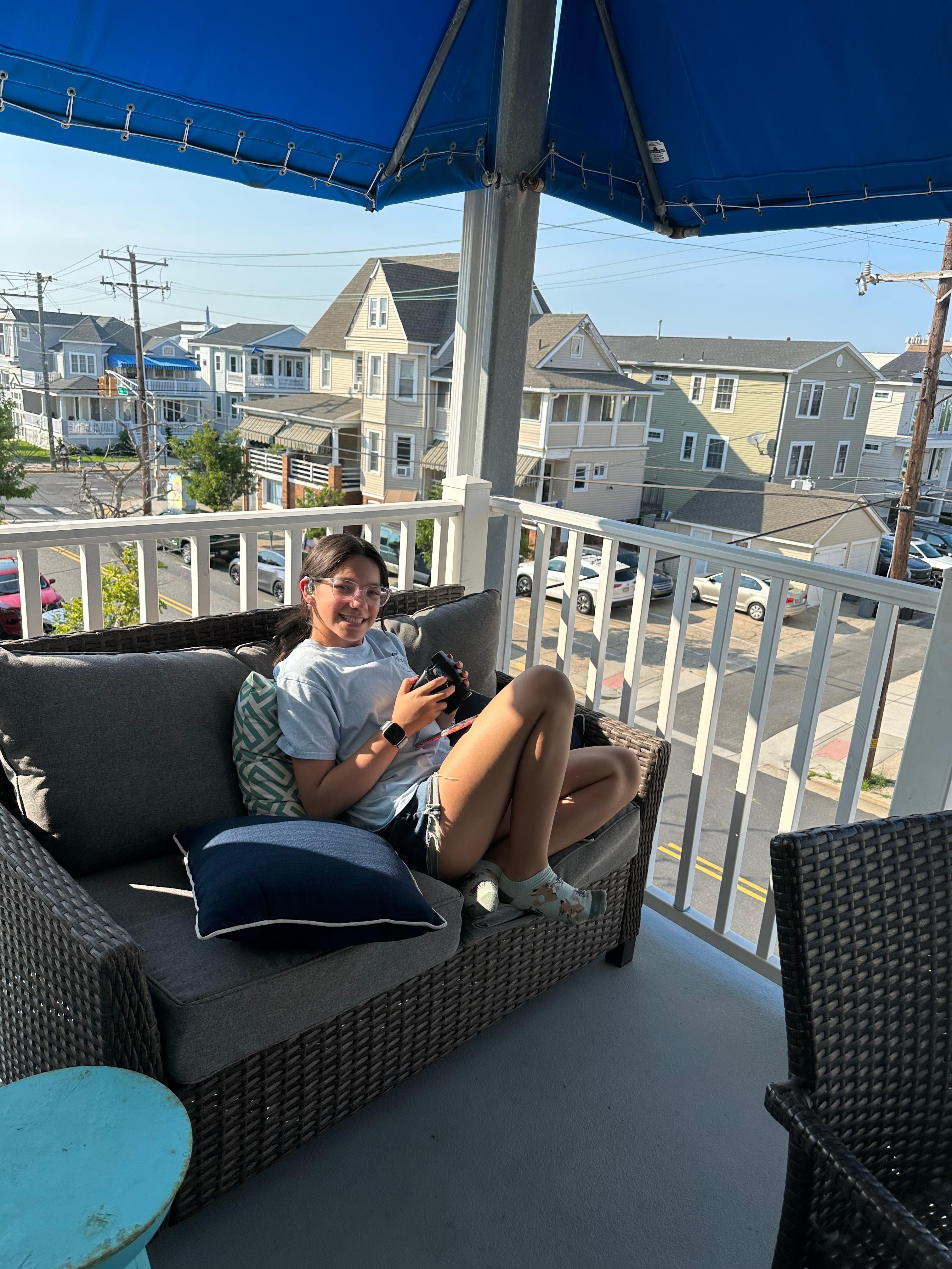 Balcony relaxation time.