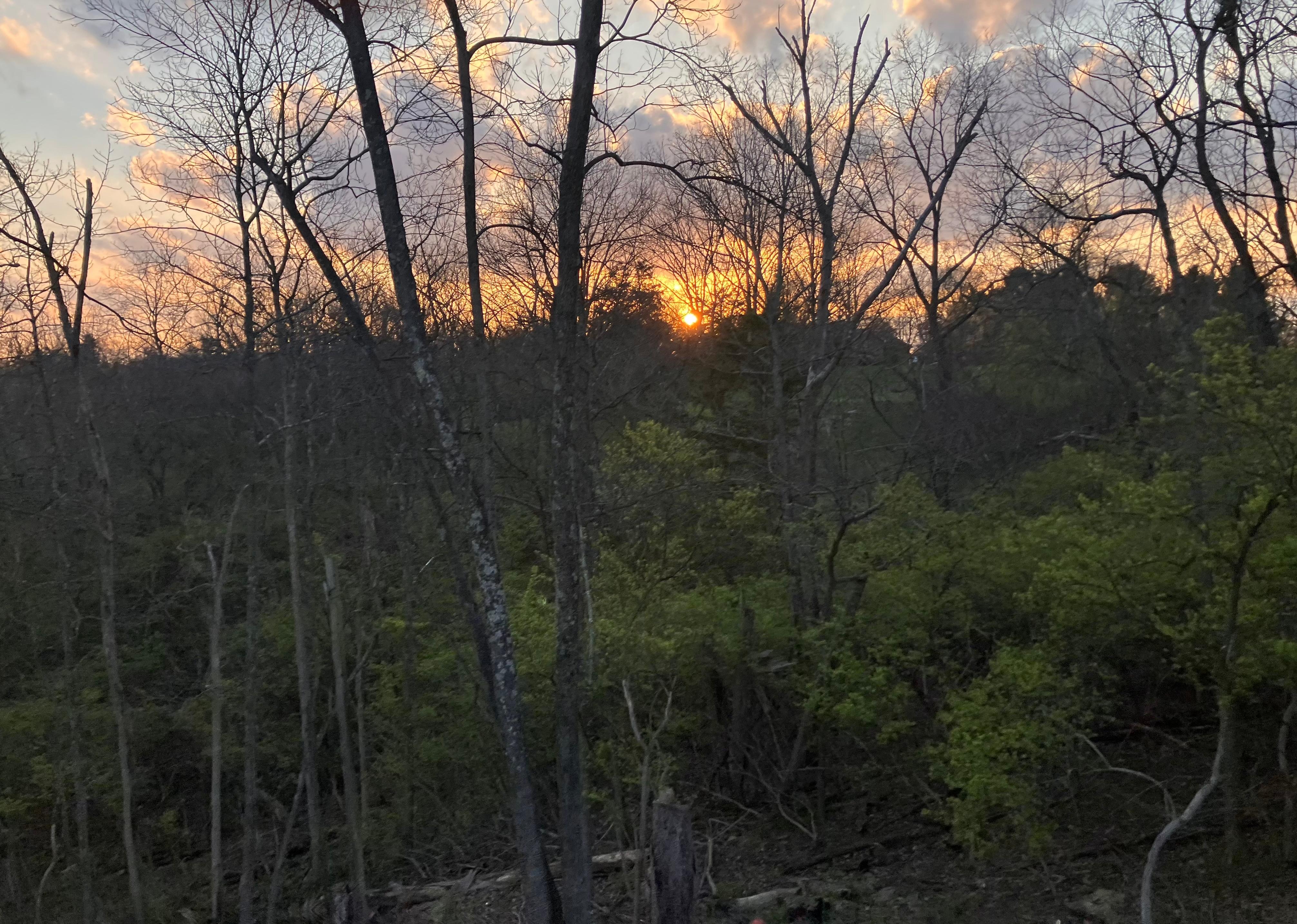 Sunset view from the deck was beautiful! 