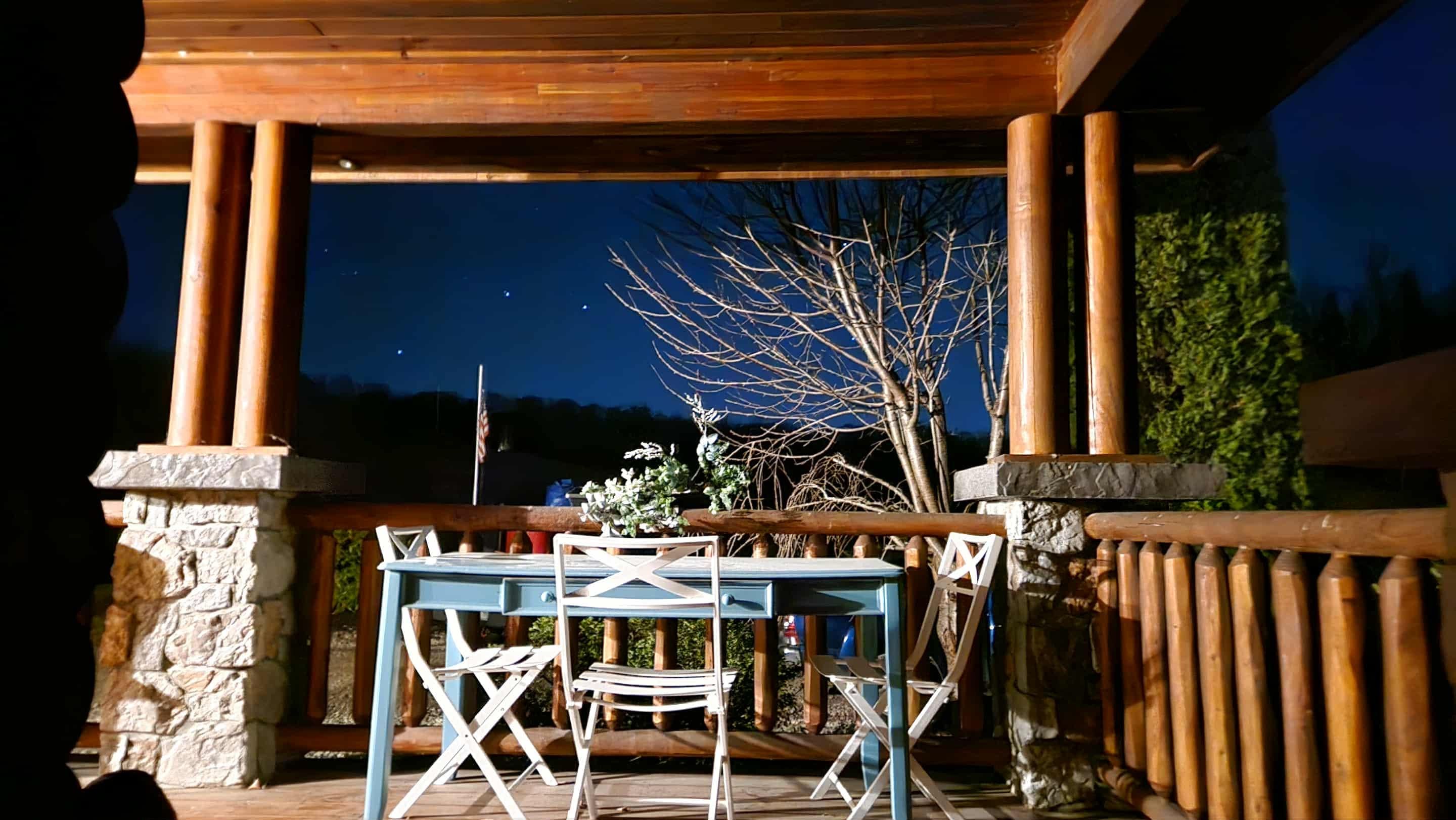 This was my view from the porch before taking a crisp November nap on the huge chase lounge. 