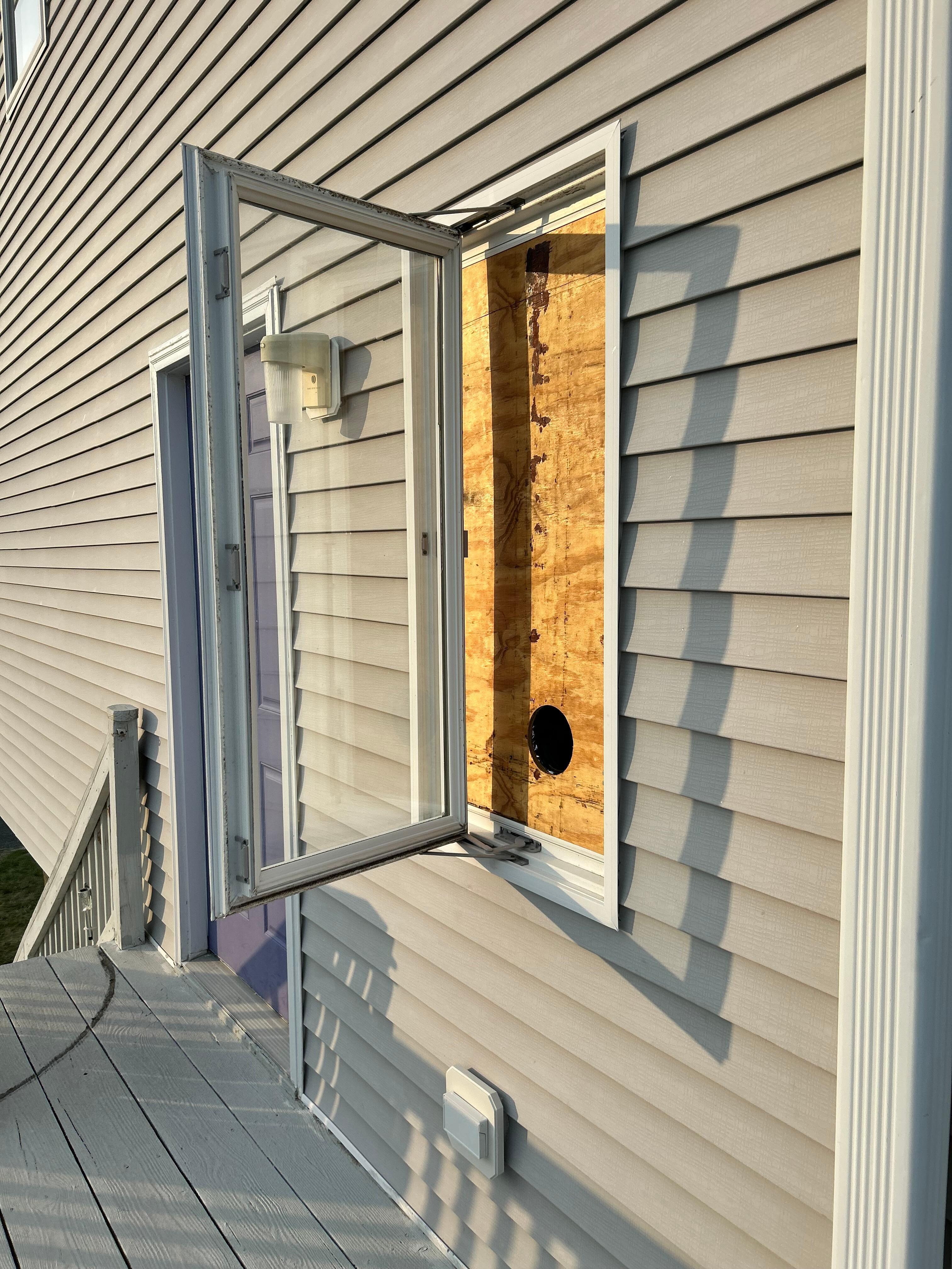 Outside window